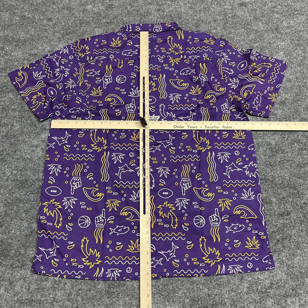 LSU Tigers Shirt Mens Large Purple Columbia PFG Super Slack Tide Vented NCAA - Picture 11 of 14